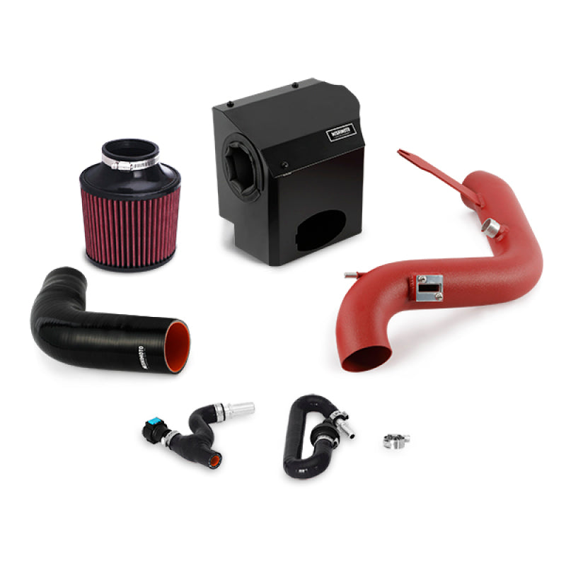 Mishimoto 2016 Ford Fiesta ST 1.6L Performance Air Intake Kit - Wrinkle Red Cold Air Intakes Mishimoto