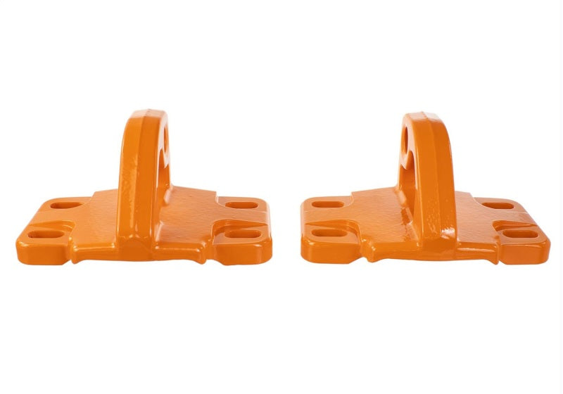 Ford Racing 2021+ Bronco Front Bumper Tow Hooks - Orange (Pair) Tow Hooks Ford Racing