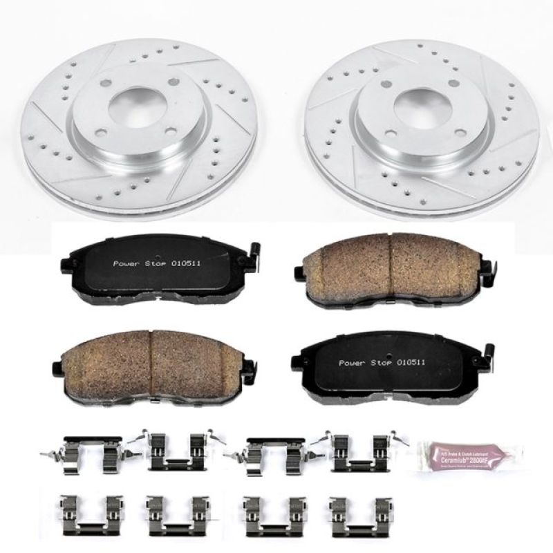Power Stop 09-14 Nissan Cube Front Z23 Evolution Sport Brake Kit Brake Kits - Performance D&S PowerStop