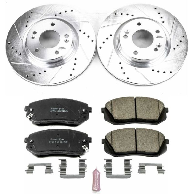 Power Stop 15-16 Hyundai Sonata Front Z23 Evolution Sport Brake Kit Brake Kits - Performance D&S PowerStop
