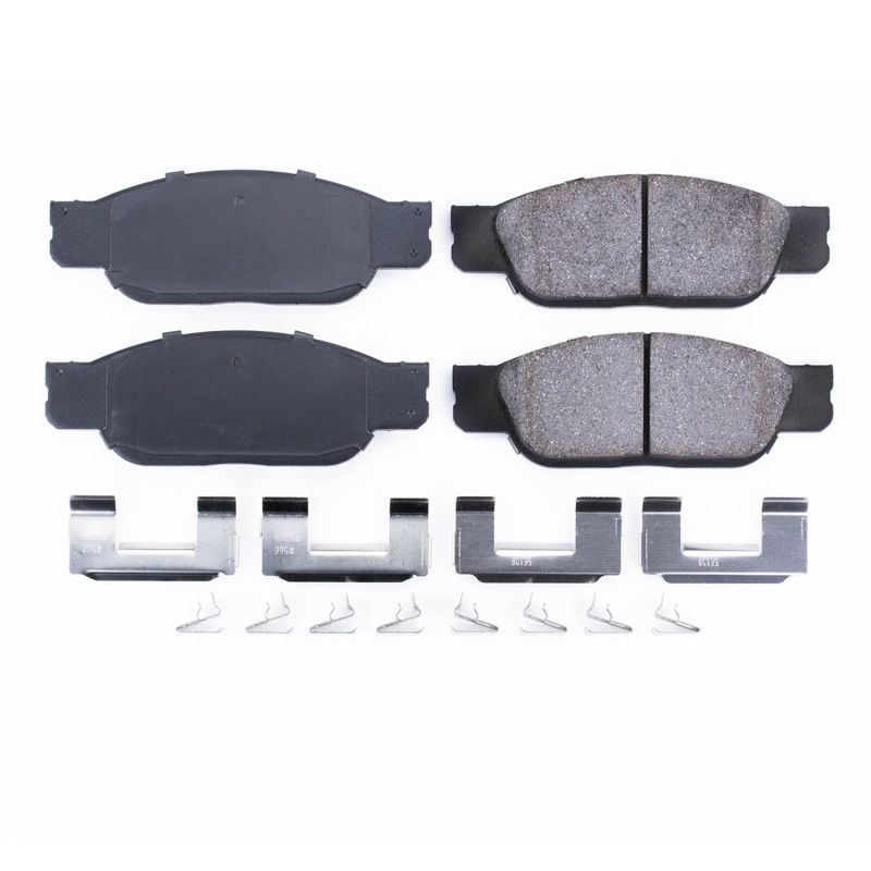 Power Stop 02-05 Ford Thunderbird Front Z17 Evolution Ceramic Brake Pads w/Hardware Brake Pads - OE PowerStop