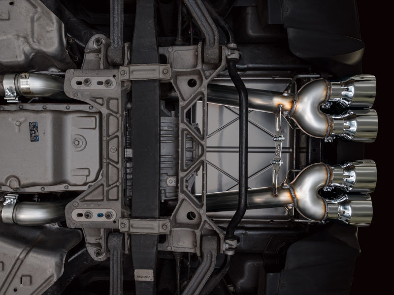 AWE Tuning 05-07 C6 Chevrolet Corvette 6.0L Track Edition Axle-Back Exhaust w/ Chrome Silver Tips Axle Back AWE Tuning