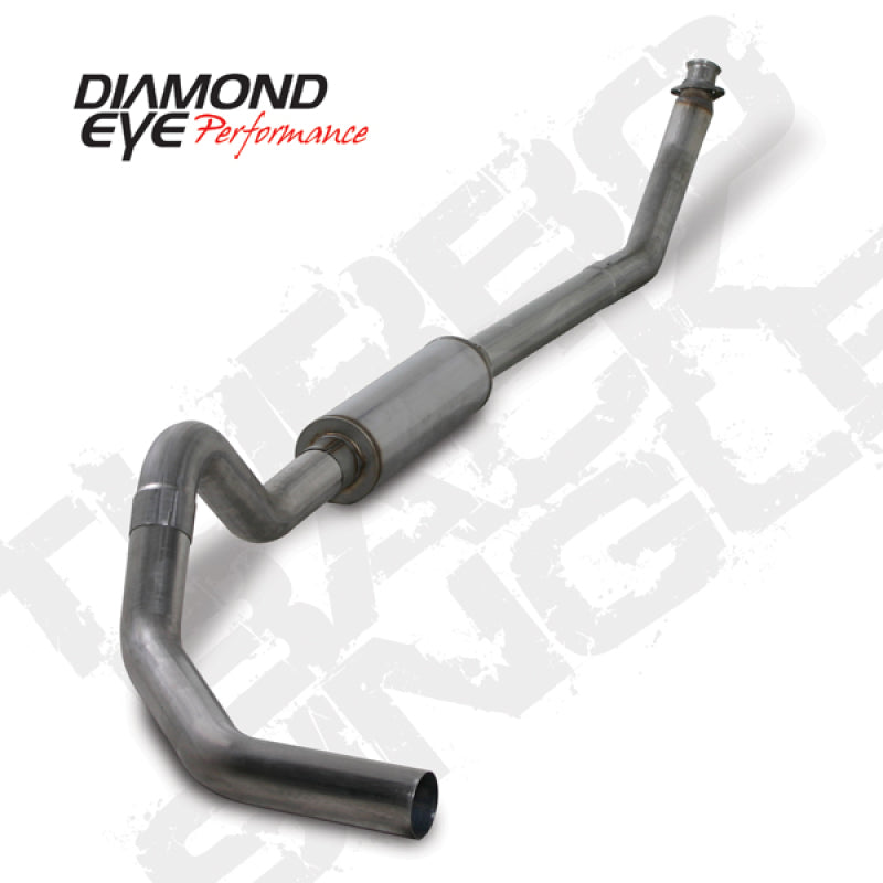 Diamond Eye KIT 4in TB SGL SS: 98.5-02 DODGE CUMMINS 5.9L Turbo Back Diamond Eye Performance