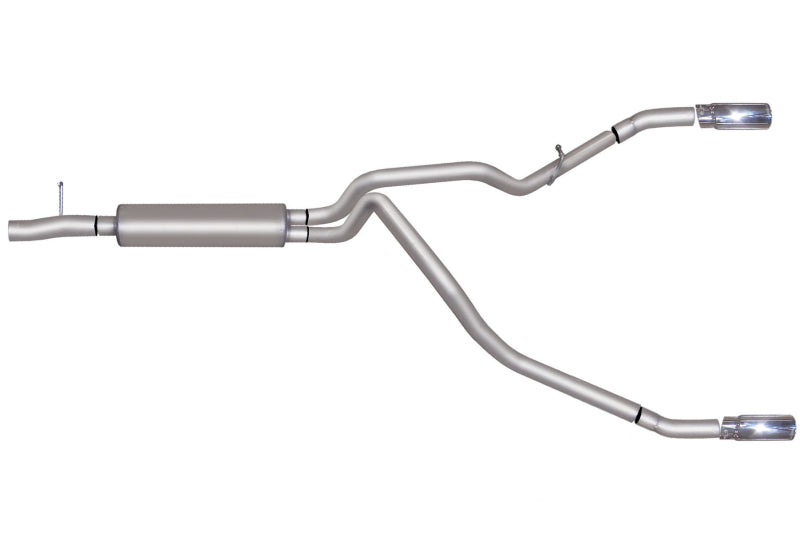 Gibson 11-16 Ford F-250 Super Duty King Ranch 6.2L 2.5in Cat-Back Dual Split Exhaust - Aluminized Catback Gibson