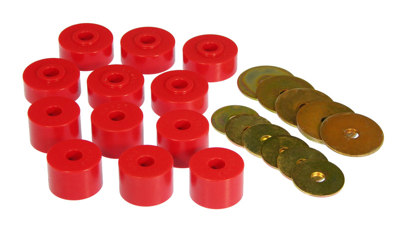 Prothane 79-87 Datsun D50 Body Mount - Red Bushing Kits Prothane