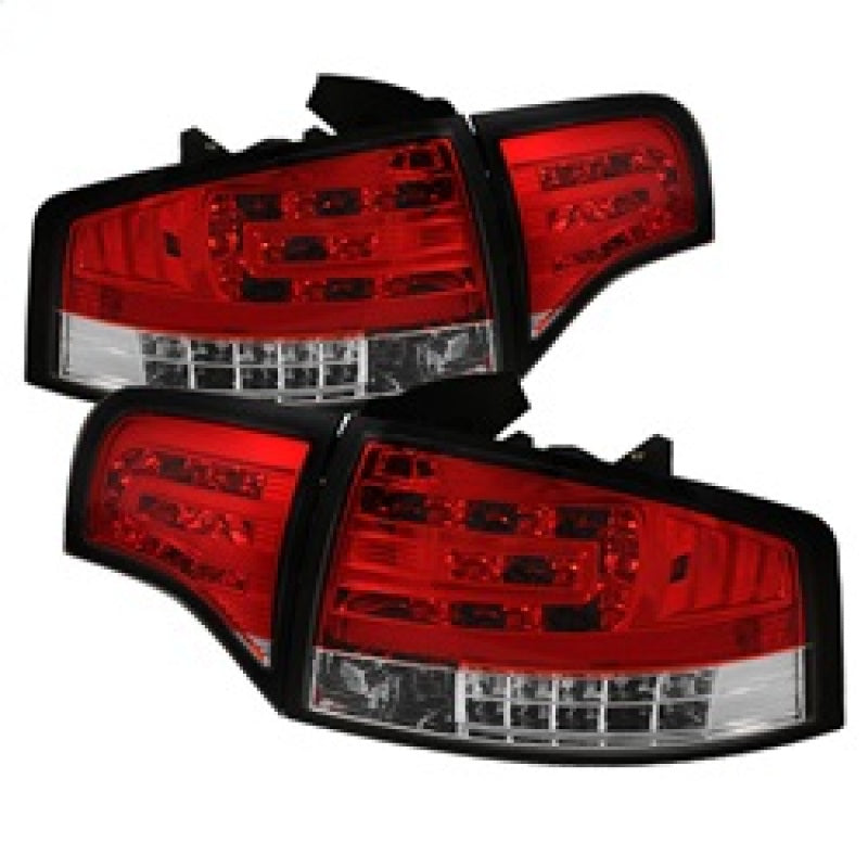 Spyder Audi A4 4Dr 06-08 LED Tail Lights Red Clear ALT-YD-AA406-G2-LED-RC Tail Lights SPYDER