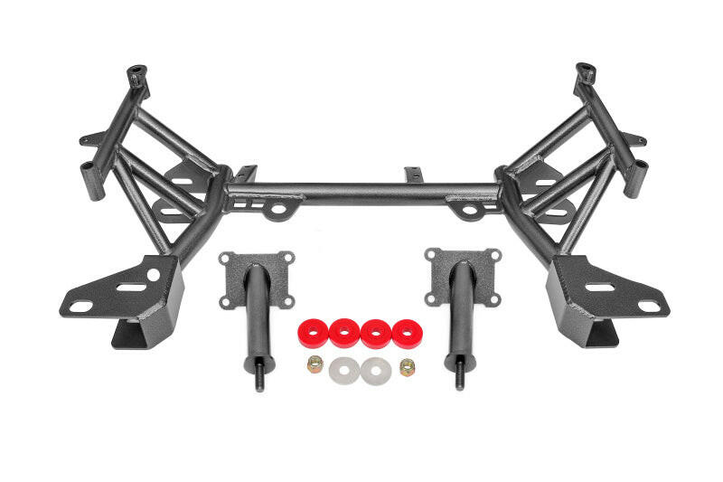 BMR 93-02 4th Gen F-Body K-member Low Mount Turbo LS1 Motor Mounts Pinto Mounts - Black Hammertone Crossmembers BMR Suspension