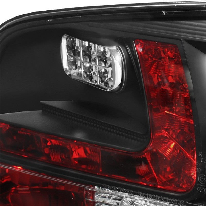 Spyder Volkswagen Touareg 03-07 LED Tail Lights Black ALT-YD-VTOU04-LED-BK Tail Lights SPYDER