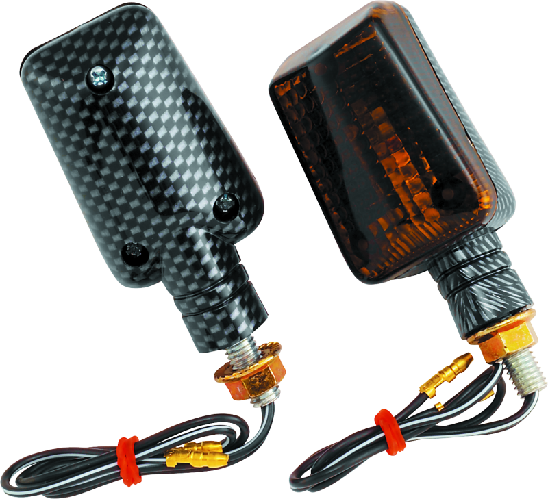 BikeMaster Universal Ministalk Marker Light - Carbon/Smoke Sidemarkers & Indicators BikeMaster