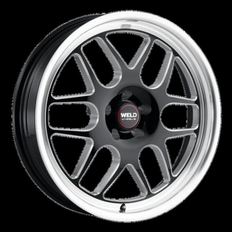 Weld Solana Drag 15x10 / 6x139.7 BP / ET38 / 6.99in BS / 106.1 Dia - Gloss Black Milled Wheel Wheels - Cast Weld