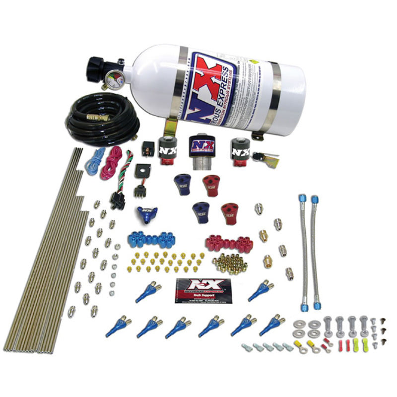 Nitrous Express Pro-Shk/Gas 2 Fuel 1 Supershark Solenoid Nitrous Kit (200-600HP) w/15lb Bottle Nitrous Systems Nitrous Express