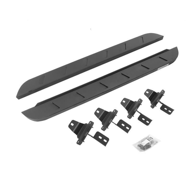 Go Rhino 18-22 Jeep Wrangler JL 2DR RB10 Slim Running Boards Kit (Incl. Brackets) - Tex. Blk Running Boards Go Rhino