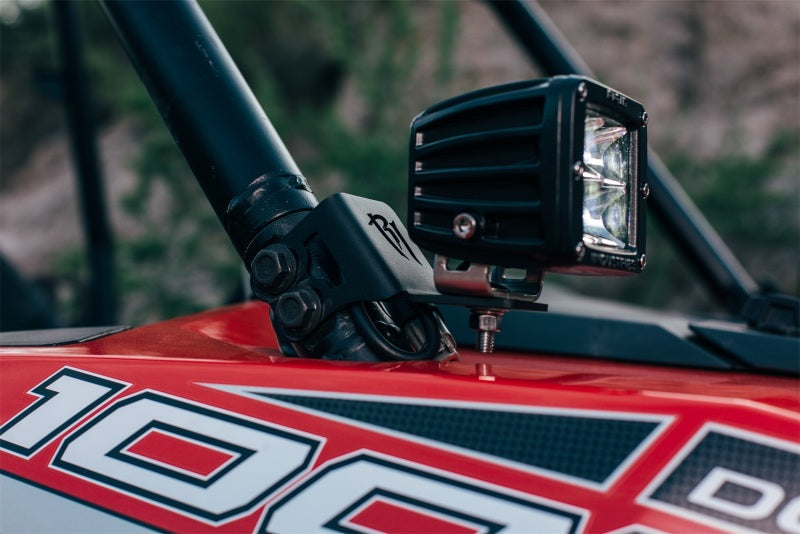 Rigid Industries 2014-2015 Polaris RZR XP1000 Single A Pillar D/DXL/SR-M/SR-Q-Series Mount Bracket Light Mounts Rigid Industries