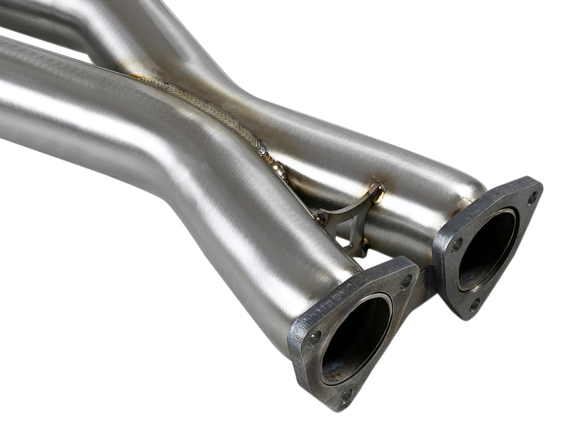aFe Twisted Steel HDR X-Pipe SS-304 01-06 BMW M3 3.2L S54 X Pipes aFe
