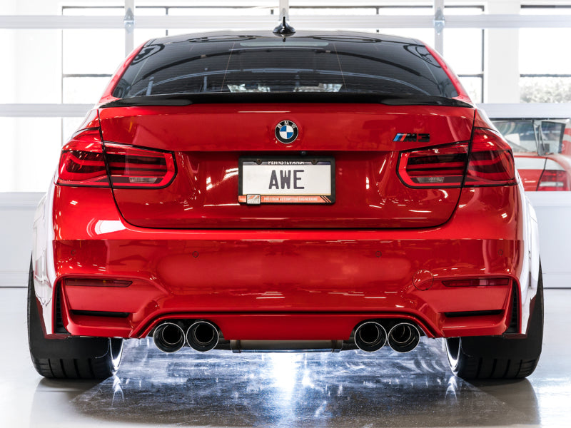 AWE Tuning BMW F8X M3/M4 SwitchPath Cat-Back Exhaust - Chrome Silver Tips Catback AWE Tuning