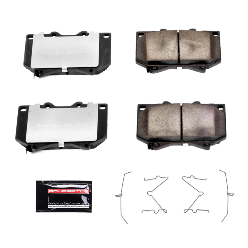 Power Stop 01-03 Toyota Sequoia Front Z36 Truck & Tow Brake Pads w/Hardware Brake Pads - Performance PowerStop