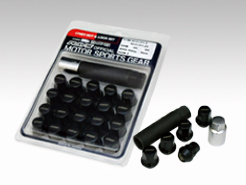 Rays 17 Hex Racing Nut 12x1.50 (Open End) (Blue Seat) - Black (2 Pieces) Lug Nuts Rays