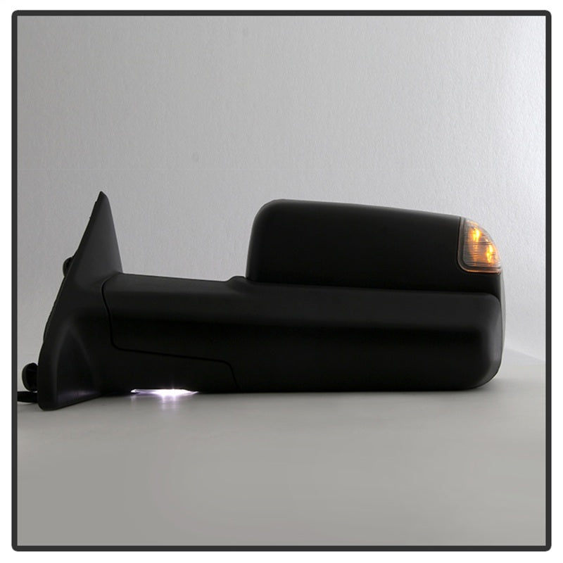 xTune Dodge Ram 1500 09-12 Extendable Heated Adjust Mirror Black Housing Left MIR-DRAM09S-PWH-L Side Mirrors SPYDER