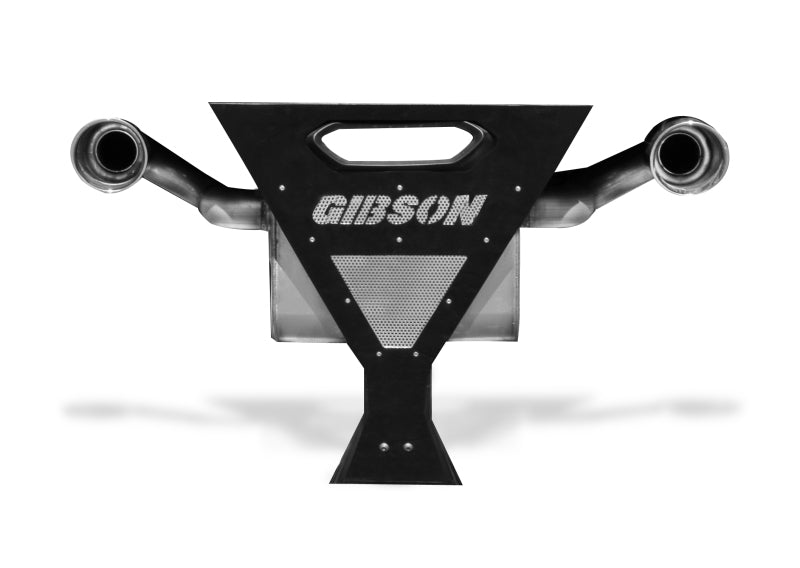 Gibson 16-17 Yamaha YXZ1000R Base 2.25in Dual Exhaust - Stainless Powersports Exhausts Gibson