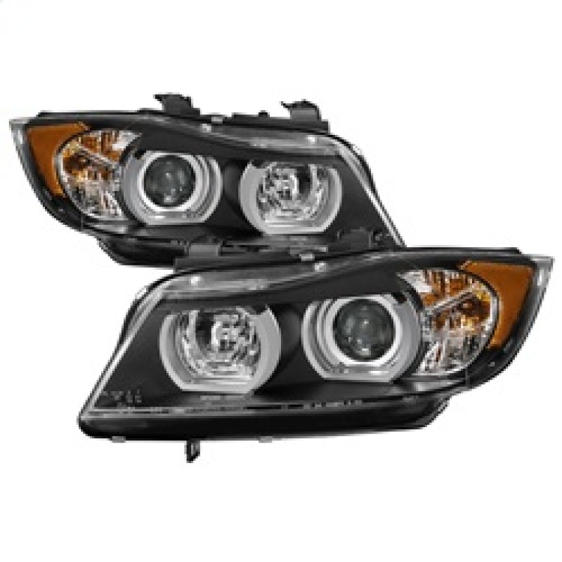 Spyder BMW E90 3-Series 06-08 4DR Headlights - AFS HID Only - Black PRO-YD-BMWE9005V2-AFSHID-BK Headlights SPYDER
