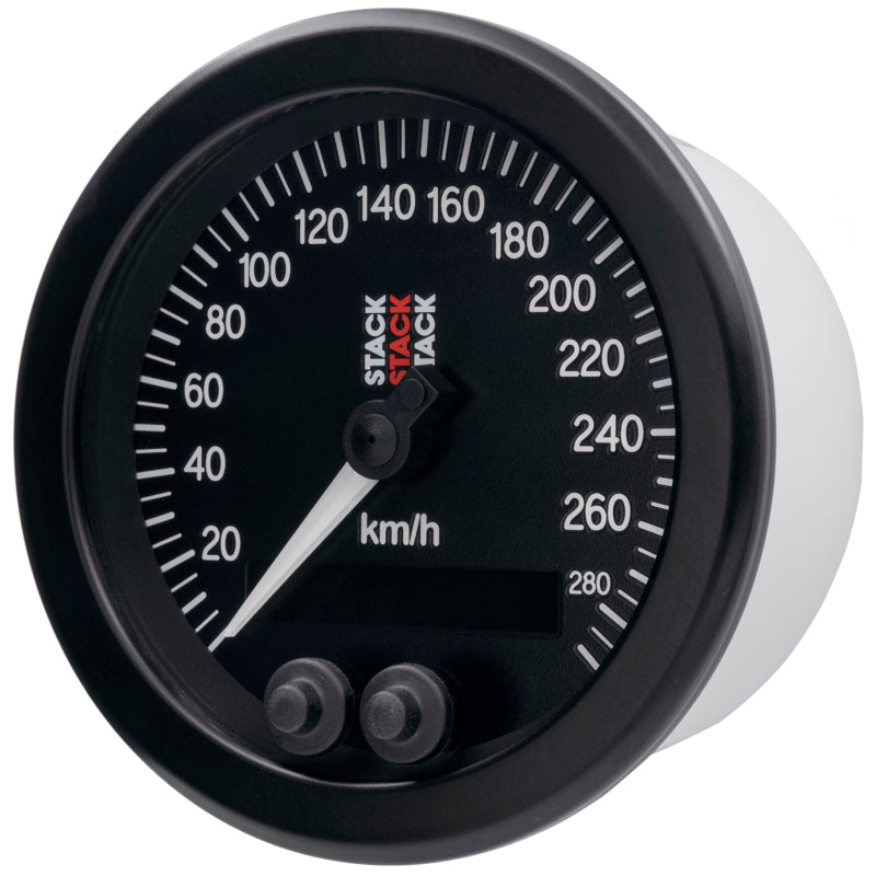 Autometer Stack Instruments 88mm 0-290 KM/H GPS Speedometer - Black Gauges AutoMeter