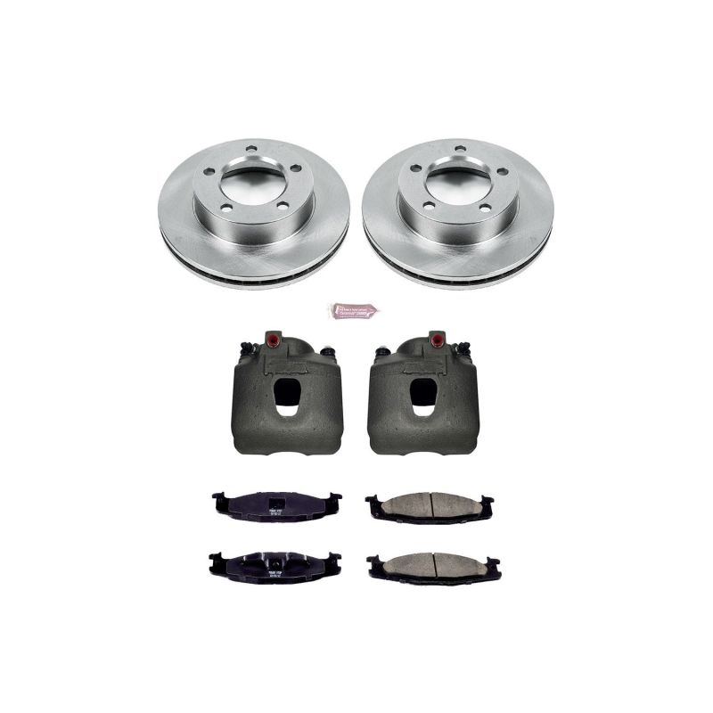 Power Stop 94-96 Ford Bronco Front Autospecialty Brake Kit w/Calipers Brake Kits - OE PowerStop