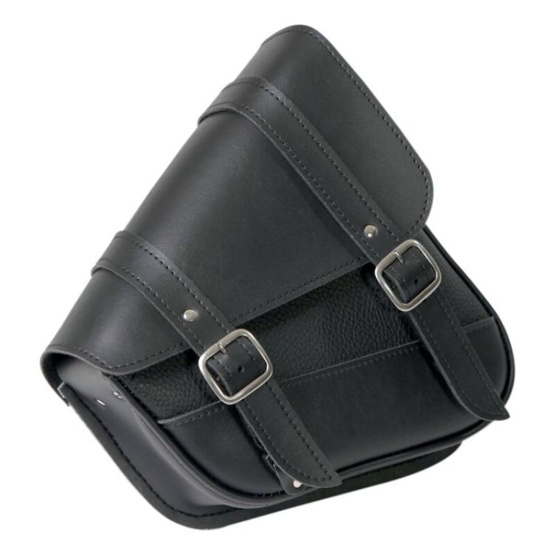 Willie & Max Universal Black Jack Compact Slant Saddlebag Set (12inL x 9.5inH x 5.5 inW) - Black Bags - Saddlebags Willie & Max