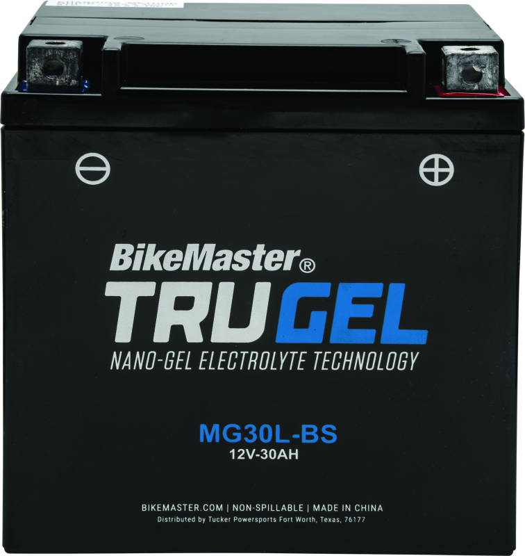 BikeMaster TruGel Battery - MG30L-BS Batteries BikeMaster