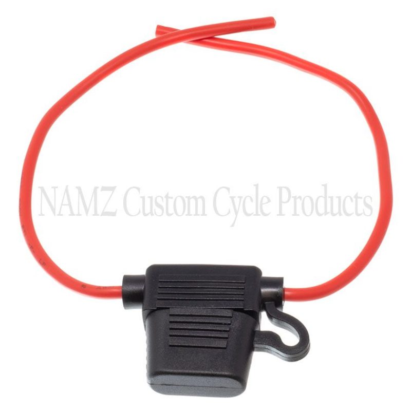 NAMZ Sealed ATO Fuse Holder 14g Wire (Fits ATO Fuses Up to 40 AMP) Relays NAMZ