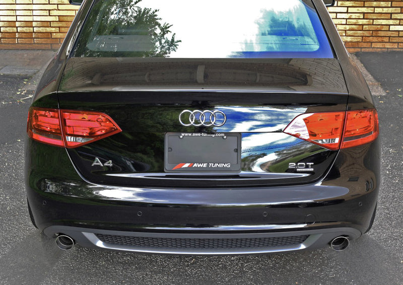 AWE Tuning Audi B8 A4 Touring Edition Exhaust - Dual Outlet Polished Silver Tips Catback AWE Tuning