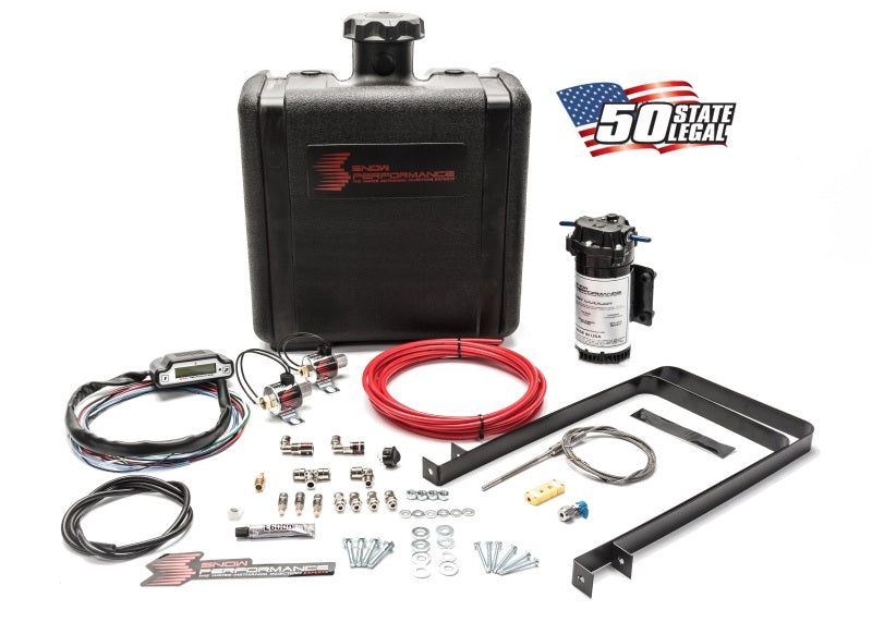 Snow Performance Stg 3 Boost Cooler Water Injection Kit TD (Red Hi-Temp Tubing and Quick Fittings) Water Meth Kits Snow Performance