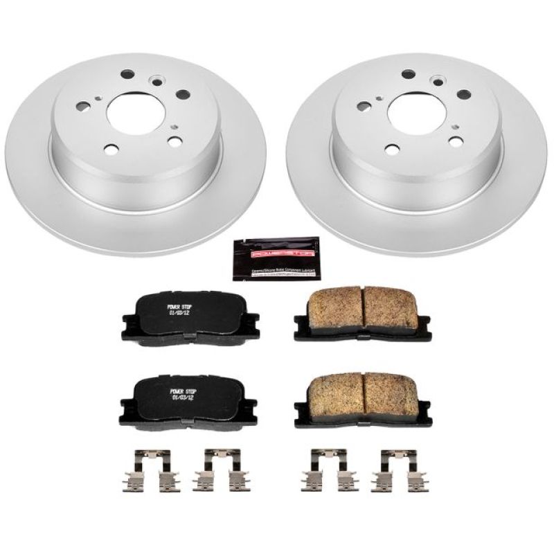 Power Stop 01-03 Toyota Highlander Rear Z17 Evolution Geomet Coated Brake Kit Brake Kits - Performance Blank PowerStop