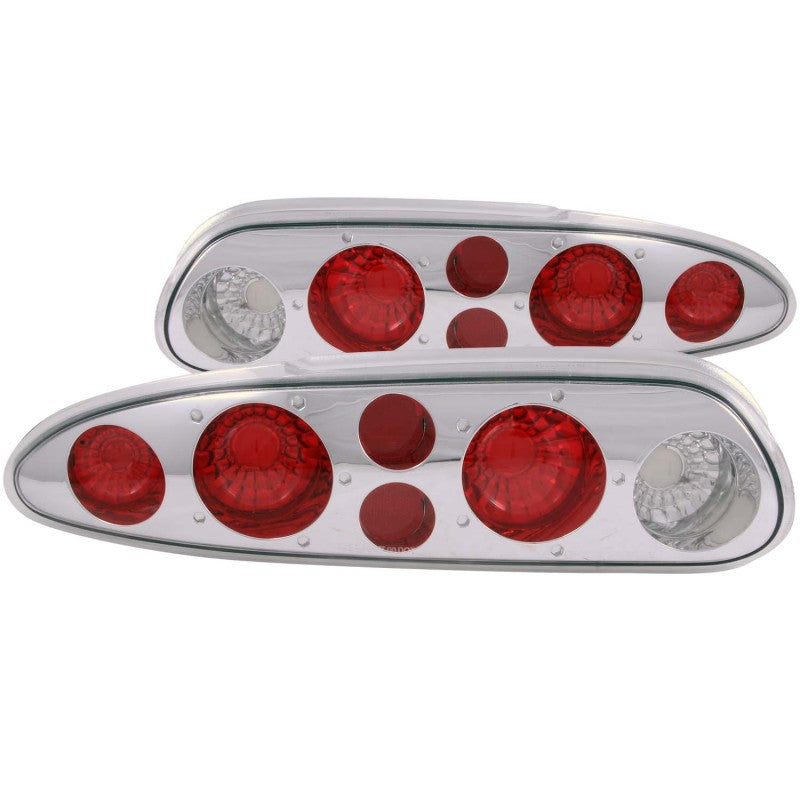 ANZO 1993-2002 Chevrolet Camaro Taillights Chrome Tail Lights ANZO