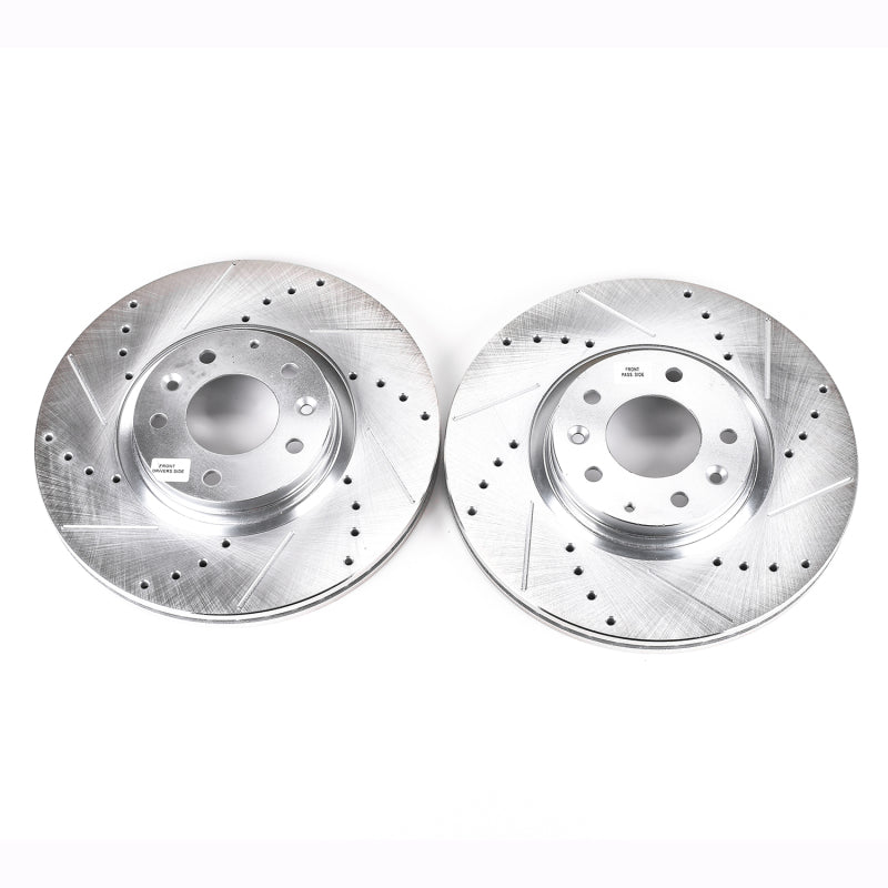 Power Stop 06-07 Mazda 6 Front Evolution Drilled & Slotted Rotors - Pair Brake Rotors - Slot & Drilled PowerStop
