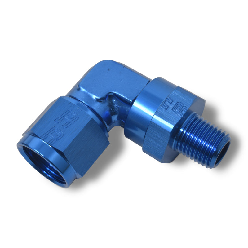 Russell Performance -10 AN 90 Degree Female to Male 3/8in Swivel NPT Fitting Fittings Russell