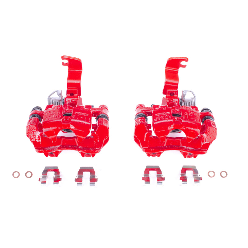 Power Stop 03-05 Buick Park Avenue Rear Red Calipers w/Brackets - Pair Brake Calipers - Perf PowerStop