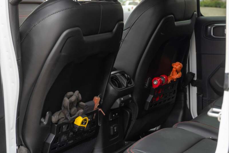 DV8 Offroad 2018-2025 Jeep Wrangler JL JLU Gladiator JT DV8 Offroad Seat Back Molle Pockets Exterior Trim DV8 Offroad
