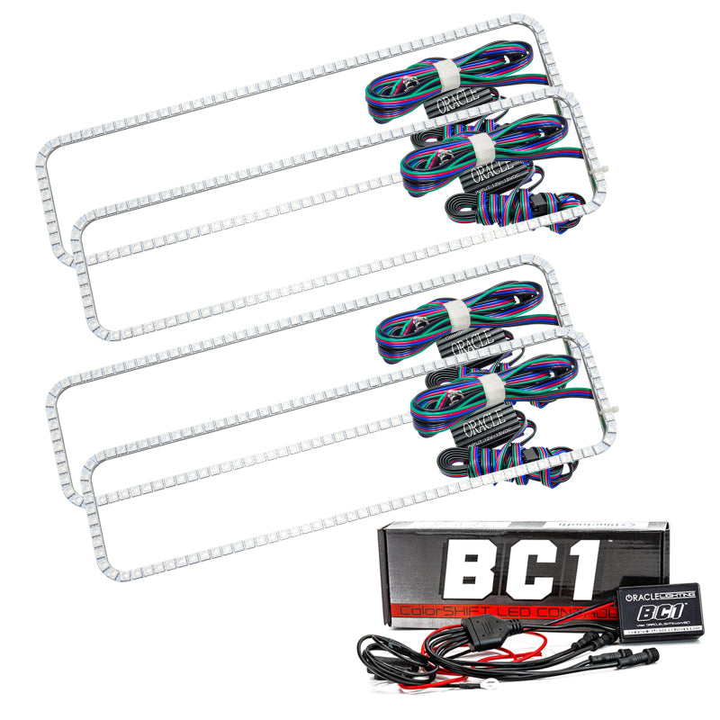 Oracle Chevrolet CK 87-99 Dual Halo Kit - ColorSHIFT w/ BC1 Controller Headlights ORACLE Lighting