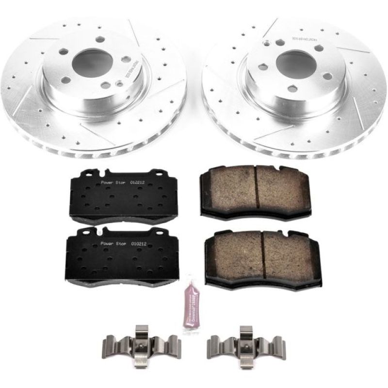 Power Stop 04-06 Mercedes-Benz E500 Front Z23 Evolution Sport Brake Kit Brake Kits - Performance D&S PowerStop