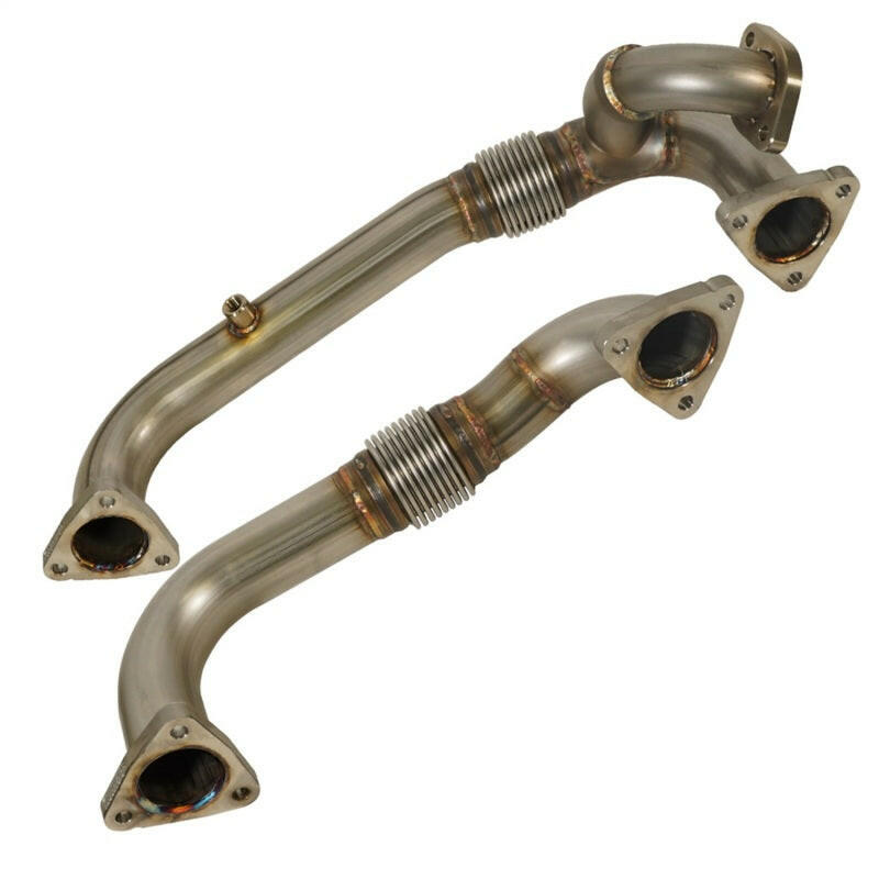 BD Diesel 08-10 Ford F-250/F-350/F-450/F-550 Powerstroke 6.4L Up Pipes Kit w/Manifold Set Connecting Pipes BD Diesel