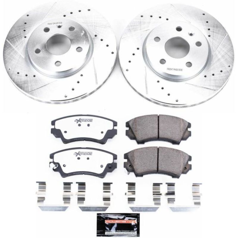 Power Stop 2017 Buick Regal Front Z26 Street Warrior Brake Kit Brake Kits - Performance D&S PowerStop