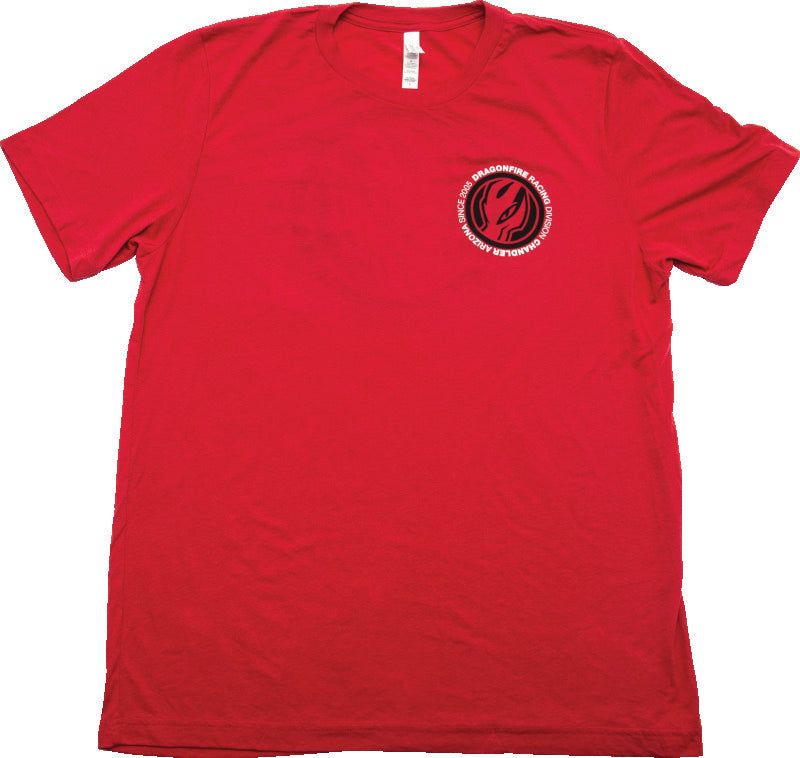 DragonFire Racing Dfr Logo Tee Blue/Red 2Xl Misc Powersports DragonFire Racing