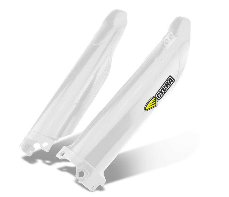 Cycra 21+ Kawasaki KX450X Fork Guards - White Plastics Cycra