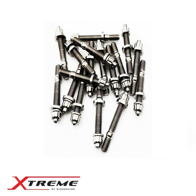 BLOX Racing M8X1.25X55mm SIngle Piece - Titanium Hardware Kits - Other BLOX Racing