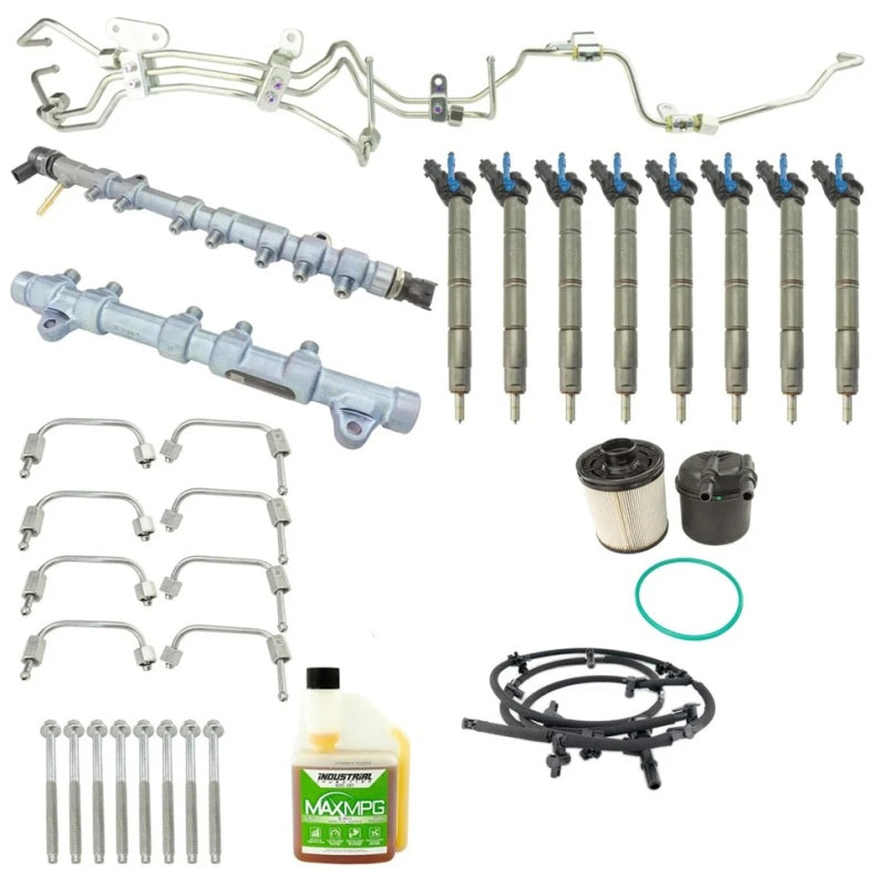 Industrial Injection 14-16 Ford PowerStroke 6.7L Disaster Kit w/Injectors (No Pump) Fuel Systems Industrial Injection