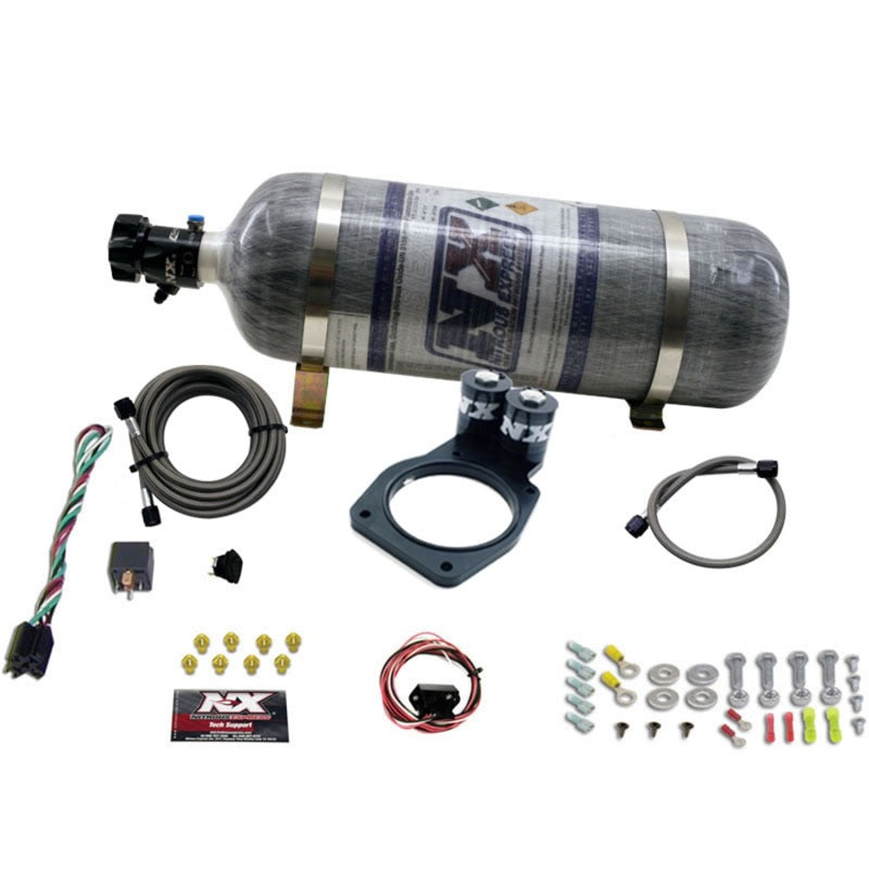 Nitrous Express 10-15 Chevrolet Camaro Nitrous Plate Kit (50-150HP) w/12lb Bottle Nitrous Systems Nitrous Express
