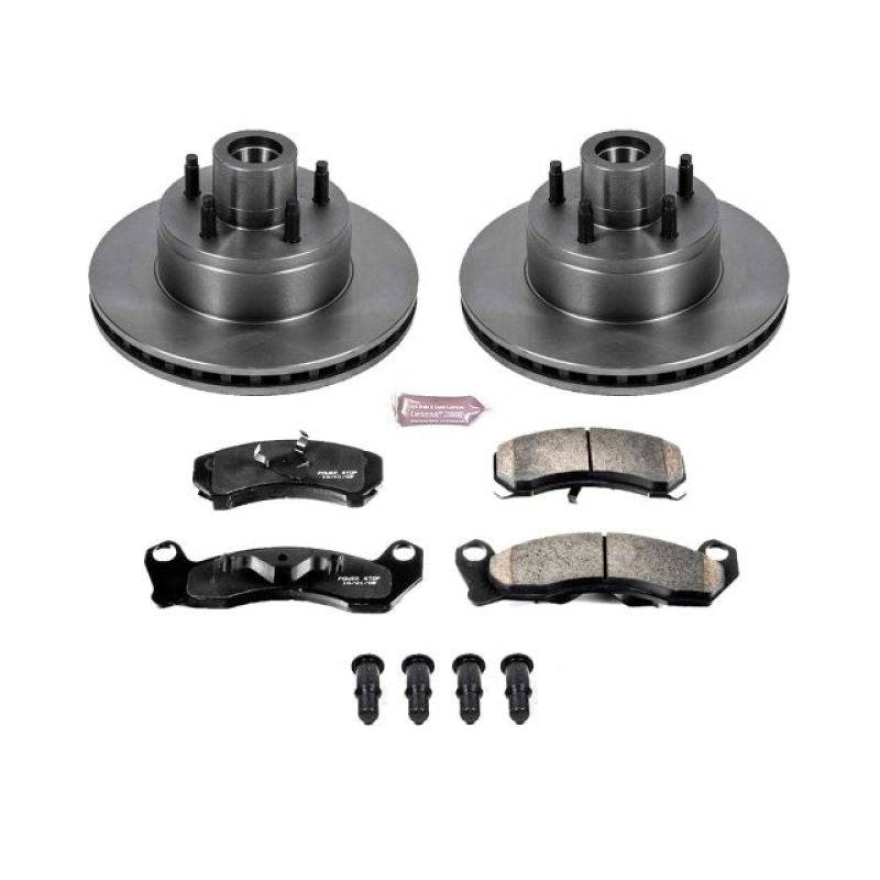 Power Stop 90-91 Ford LTD Crown Victoria Front Autospecialty Brake Kit Brake Kits - OE PowerStop