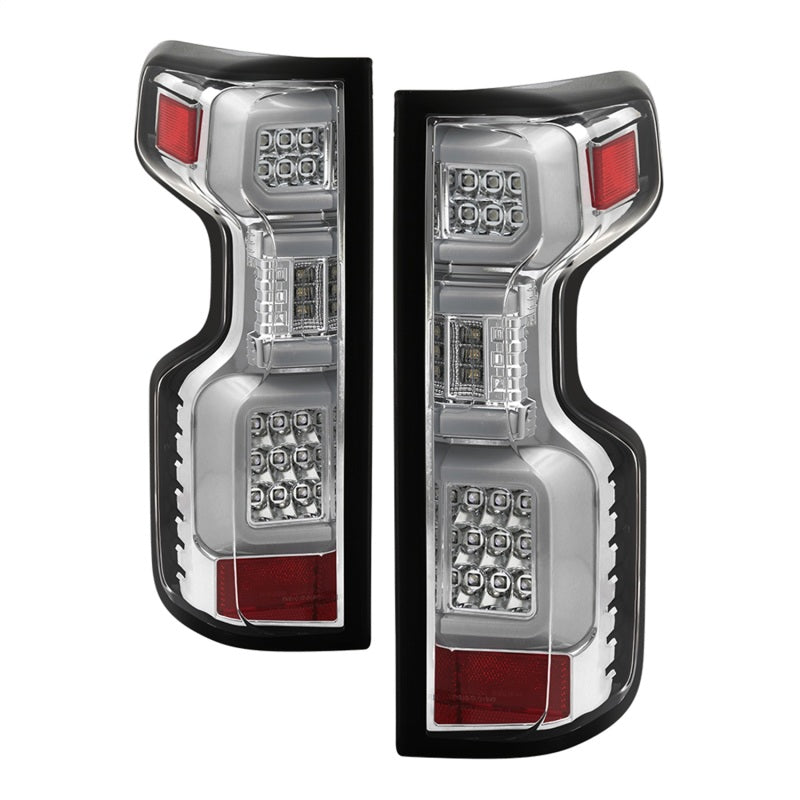 Spyder Chevy Silverado 19-20 (Do Not Fit Halogen Model) LED Tail Light - Chrome ALT-YD-CS19LED-C Tail Lights SPYDER