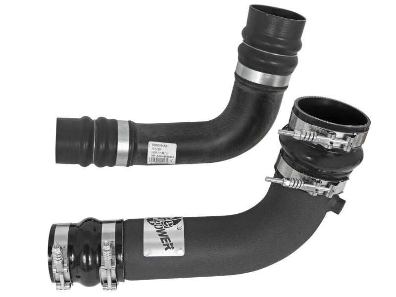aFe BladeRunner 2.75in Hot 3.5in Cold Side Intercooler Tubes w/ Coupling Clamp Kit 10-12 Dodge 6.7L Intercoolers aFe