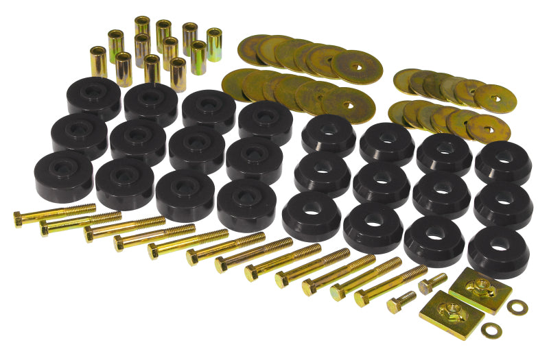 Prothane Chevy Conv Impala / Belair Body Mount Kit - Black Bushing Kits Prothane